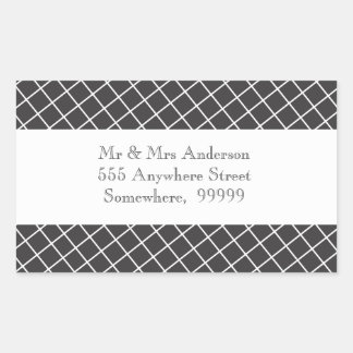 Stickers d'adresse de hayon vintage Croix Noire et