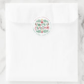 Stickers d'adresse de Noël Joyeux (Sac)