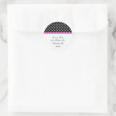 Stickers d'adresse de point et d'ajustement rose P (Sac)