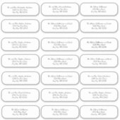 Stickers d'adresse d'enveloppe de Mariage de scrip (Devant)