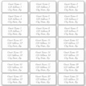 Stickers d'adresse du client mariage (Devant)