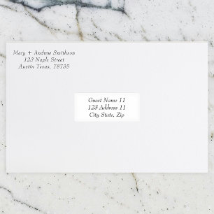 Stickers d'adresse du client mariage
