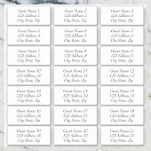 Stickers d'adresse du client mariage