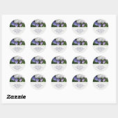 Stickers d'adresse Lacecap Hydrangea (Feuille)