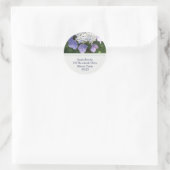 Stickers d'adresse Lacecap Hydrangea (Sac)