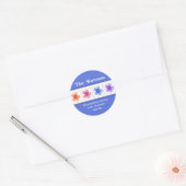 Stickers d'adresse personnalisée Fleurs (Enveloppe)