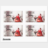 Stickers d'adresse professionnelle Pays Bois Clé d (Feuille)