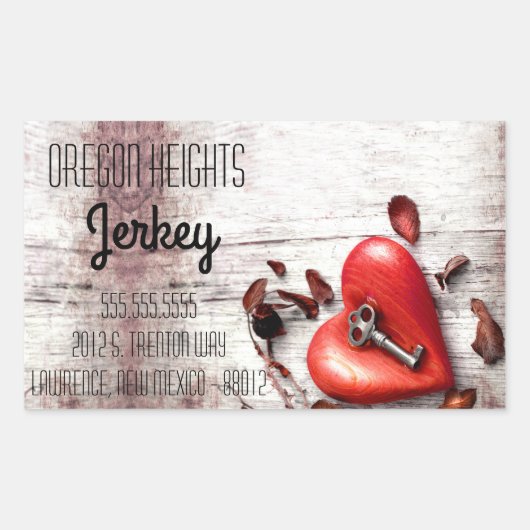 Stickers d'adresse professionnelle Pays Bois Clé d (Devant)