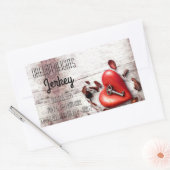 Stickers d'adresse professionnelle Pays Bois Clé d (Enveloppe)