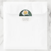 Stickers d'adresse rose jaune (Sac)