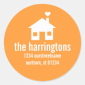 Stickers d'adresses amusants et modernes (Devant)