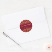Stickers d'adresses de cluster rouge Berry (Enveloppe)