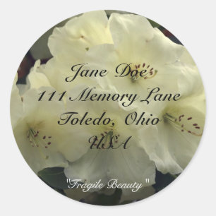 Stickers d'adresses florales
