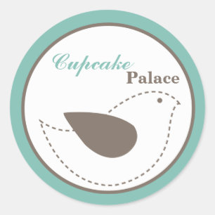Stickers d'affaires de 20 à 1,5 pouces Blue Bird W