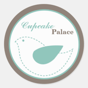 Stickers d'affaires de 20 à 1,5 pouces Blue Bird W
