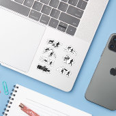 Stickers d'agilité de chien (Ordinateur portable avec iPhone)