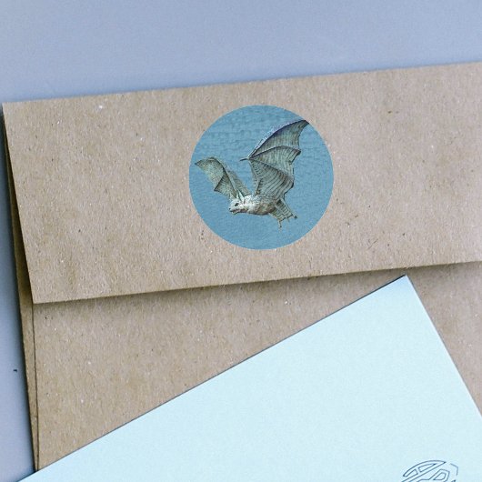 Stickers d'aide à la chauve-souris bleu volant