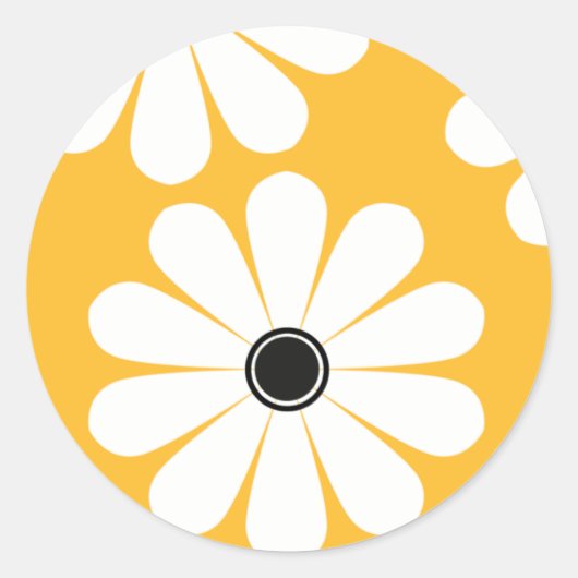 Stickers Daisies (Jaunes) (Devant)