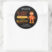 Stickers d'alerte d'allergie alimentaire Orange Ro (Sac)