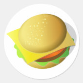 Stickers d'aliments à emporter pour hamburger savo (Devant)