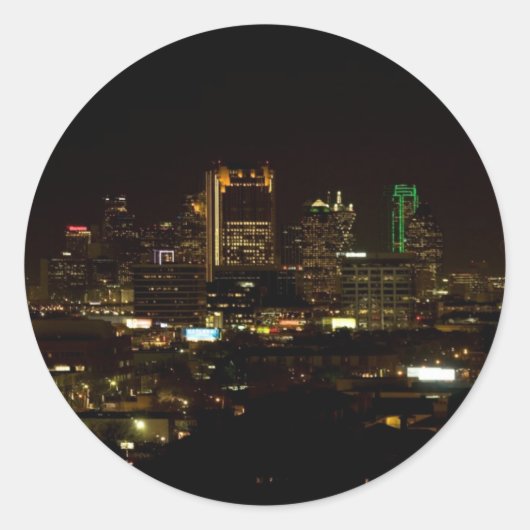Stickers Dallas Skyline (Devant)