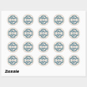 Stickers Damas Blue Chic (Feuille)