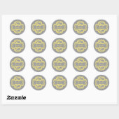 Stickers damas Jaune Chic (Feuille)