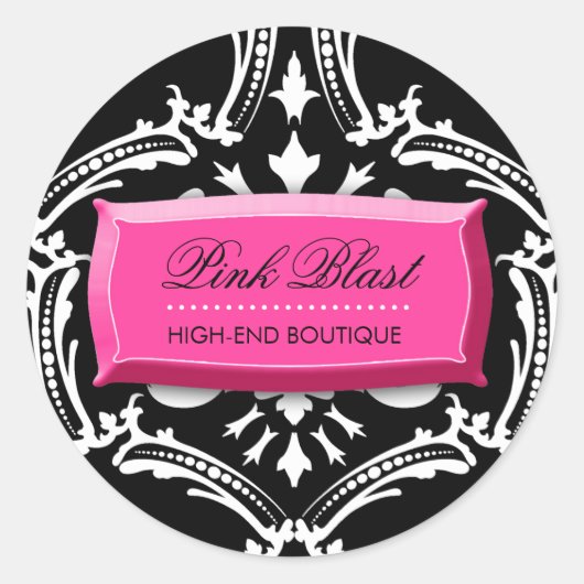 Stickers Damask 311 Exqusite Pink Blast #2 (Devant)