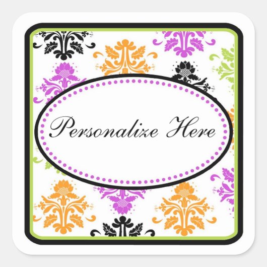 Stickers Damask-Halloween (Devant)