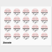 Stickers Damask Monogrammes Cadeaux Phoques (Feuille)