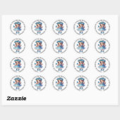 Stickers d'amitié fille mignonne (Feuille)