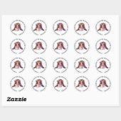 Stickers d'amitié fille mignonne (Feuille)