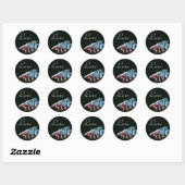 stickers d'amour bleu papillon noir (Feuille)