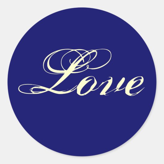 Stickers d'amour BLEUE MARINE - Customisé (Devant)