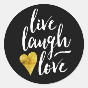 Stickers d'amour Live Laugh