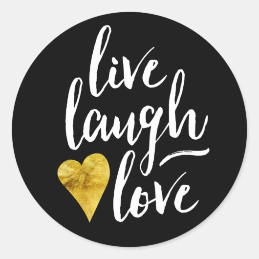 Stickers d'amour Live Laugh (Devant)