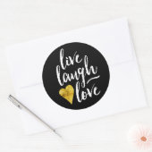 Stickers d'amour Live Laugh (Enveloppe)