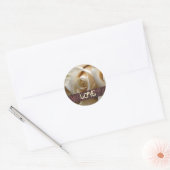 Stickers d'amour Rose ivoire (Enveloppe)