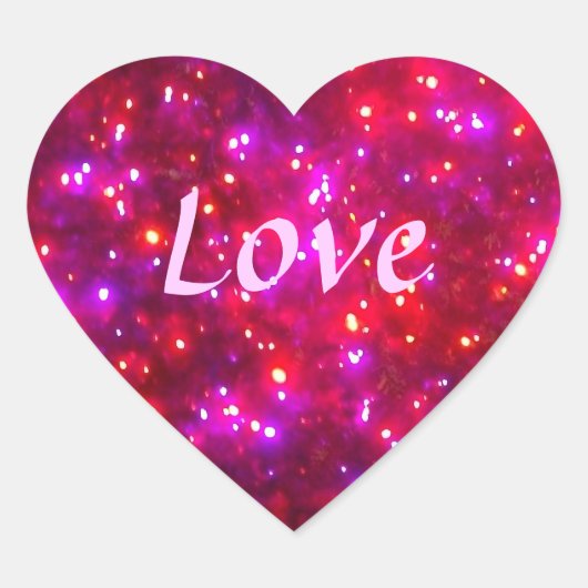 Stickers d'amour 'Rosy Sparkle' (Devant)