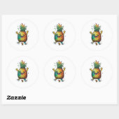 Stickers d'ananas adorables pour n'importe quelle  (Feuille)