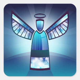 stickers d'ange bleu