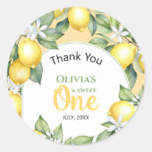 Stickers d'anniversaire citron citron (Devant)