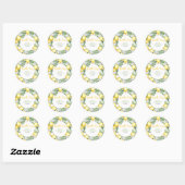 Stickers d'anniversaire citron citron (Feuille)