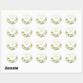Stickers d'anniversaire citron citron (Feuille)