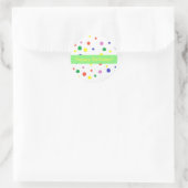 Stickers d'Anniversaire colorés Pois (Sac)
