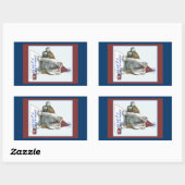 Stickers d'anniversaire de Bull Dog (Feuille)