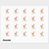 Stickers d'anniversaire de Chien Chien Fleur (Feuille)