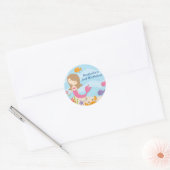 Stickers d'anniversaire de la sirène douce (Enveloppe)