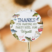 Stickers d'anniversaire de pêche