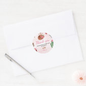 Stickers d'anniversaire de Western Rodeo Cowgirl É (Enveloppe)